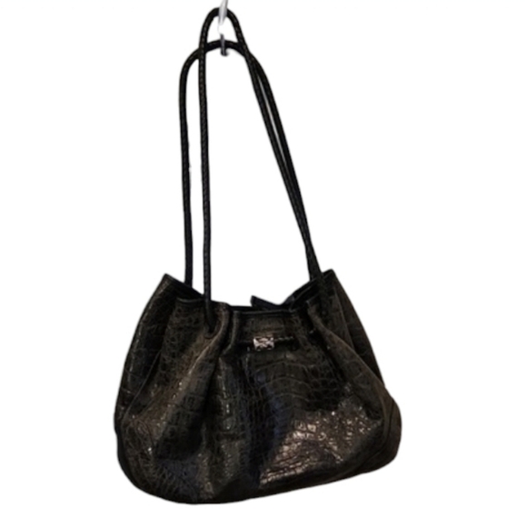 Brighton Handbags - Brighton Faux Croc Hobo Bag